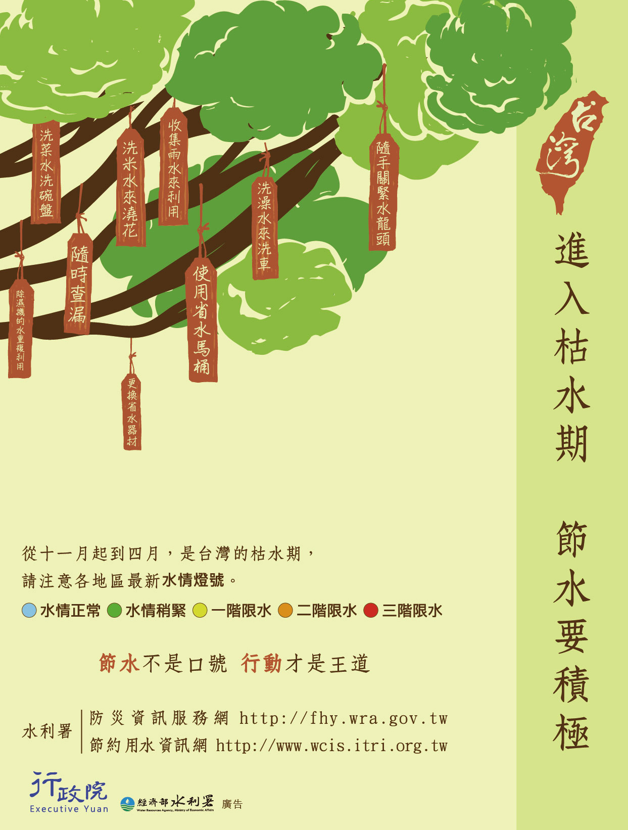 「節約用水」平面廣告文宣一