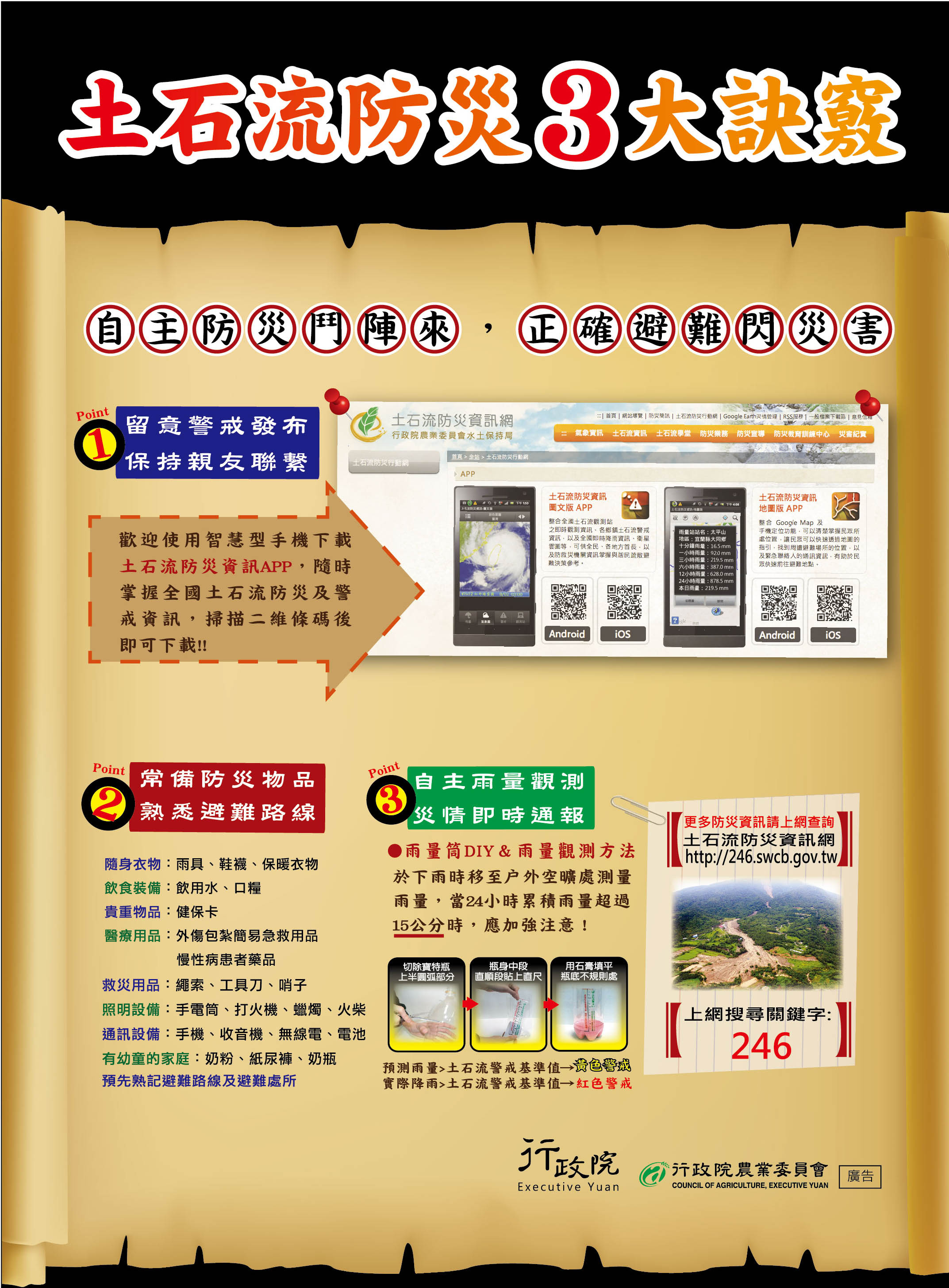 土石流防災文宣