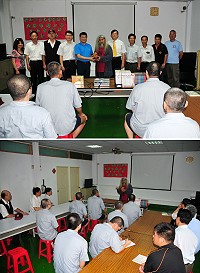 勉勵收容人 福建更生保護會邀請木雕大師康木祥抵馬 用「重生」分享創作歷程