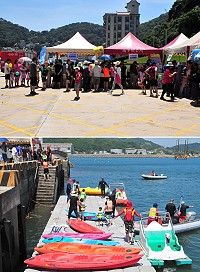 水上遊憩暨水上安全教育宣導 逾300鄉親前往清涼一下