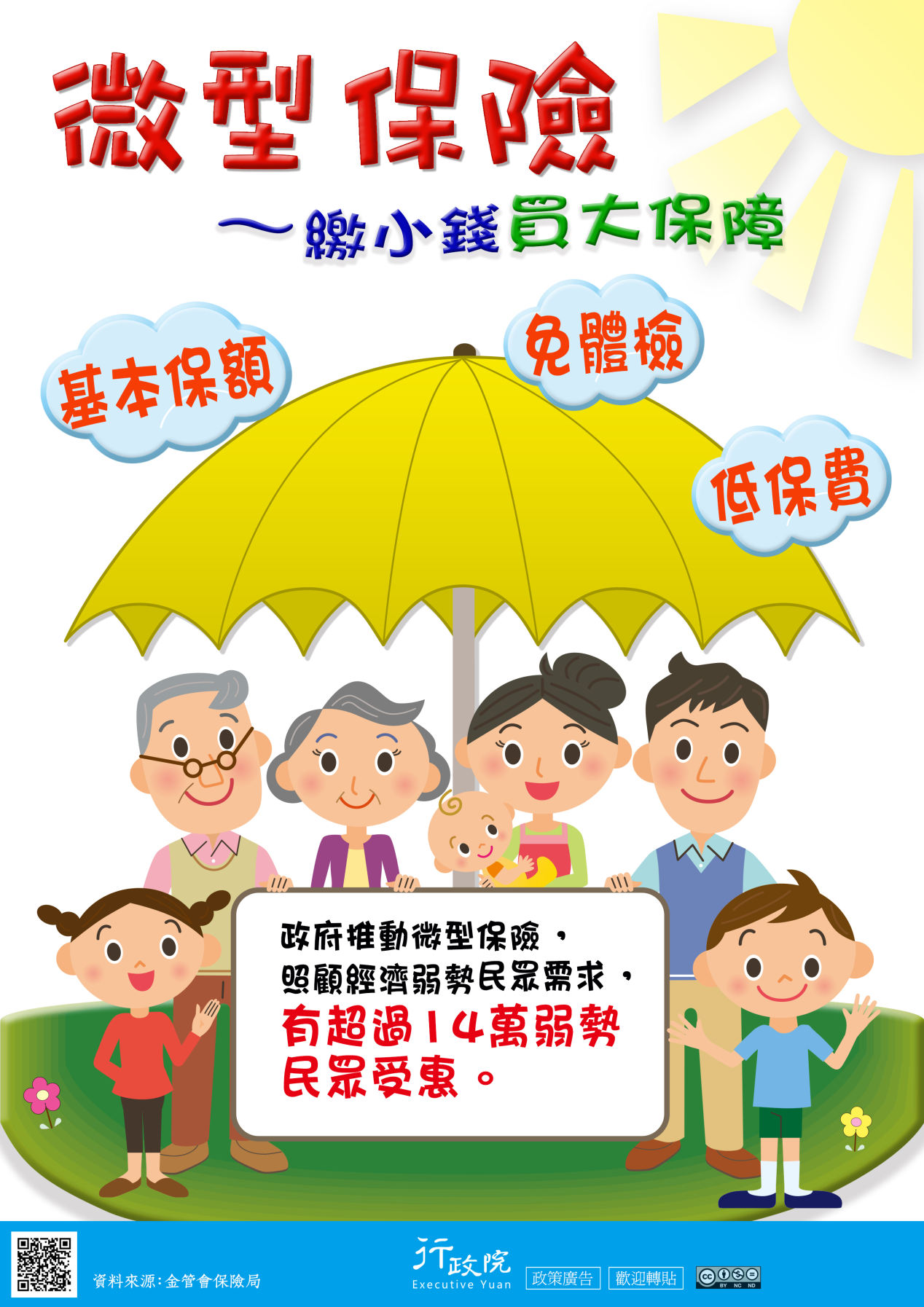 微型保險-繳小錢買大保障-行政院政策廣告文宣