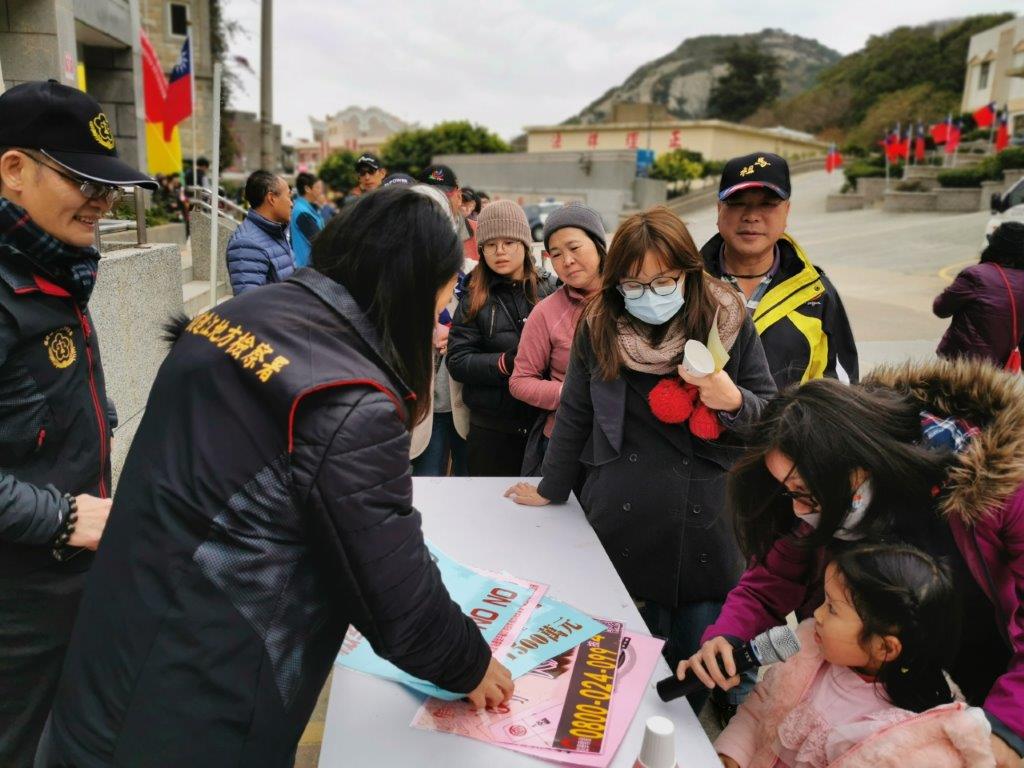 109-01-01 北竿元旦選舉查察-虛設戶籍-反賄選宣導照片3