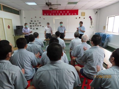 林董事長為連江分監受刑人期勉及鼓勵