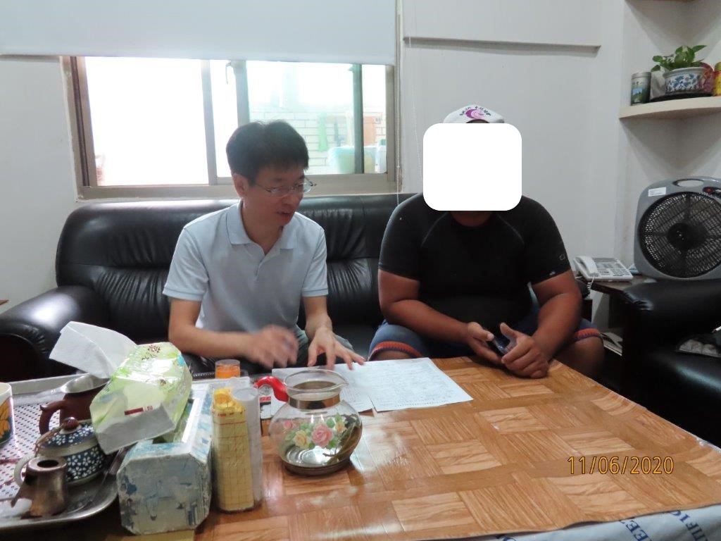 福更保王輔導長訪視連江地區更生人工作及生活狀況