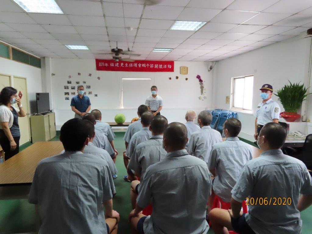 連江分監長為受刑人嘉勉及期許講話