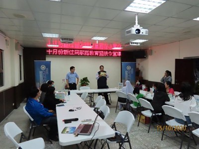 移民署高召集人景彬說明本次活動目的