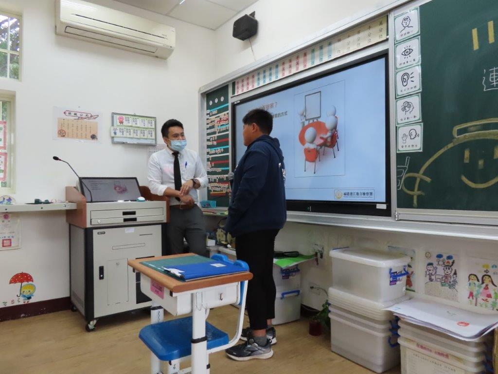 課間舉辦有獎徵答活動