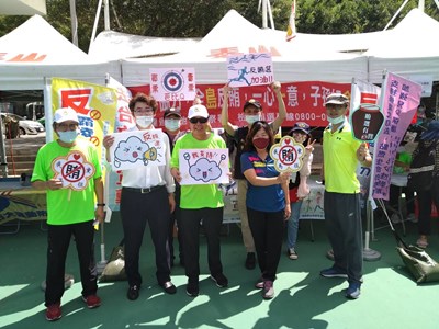 111.09.04於台灣國民體育日多元體育活動舉辦反賄選宣導活動 (11)