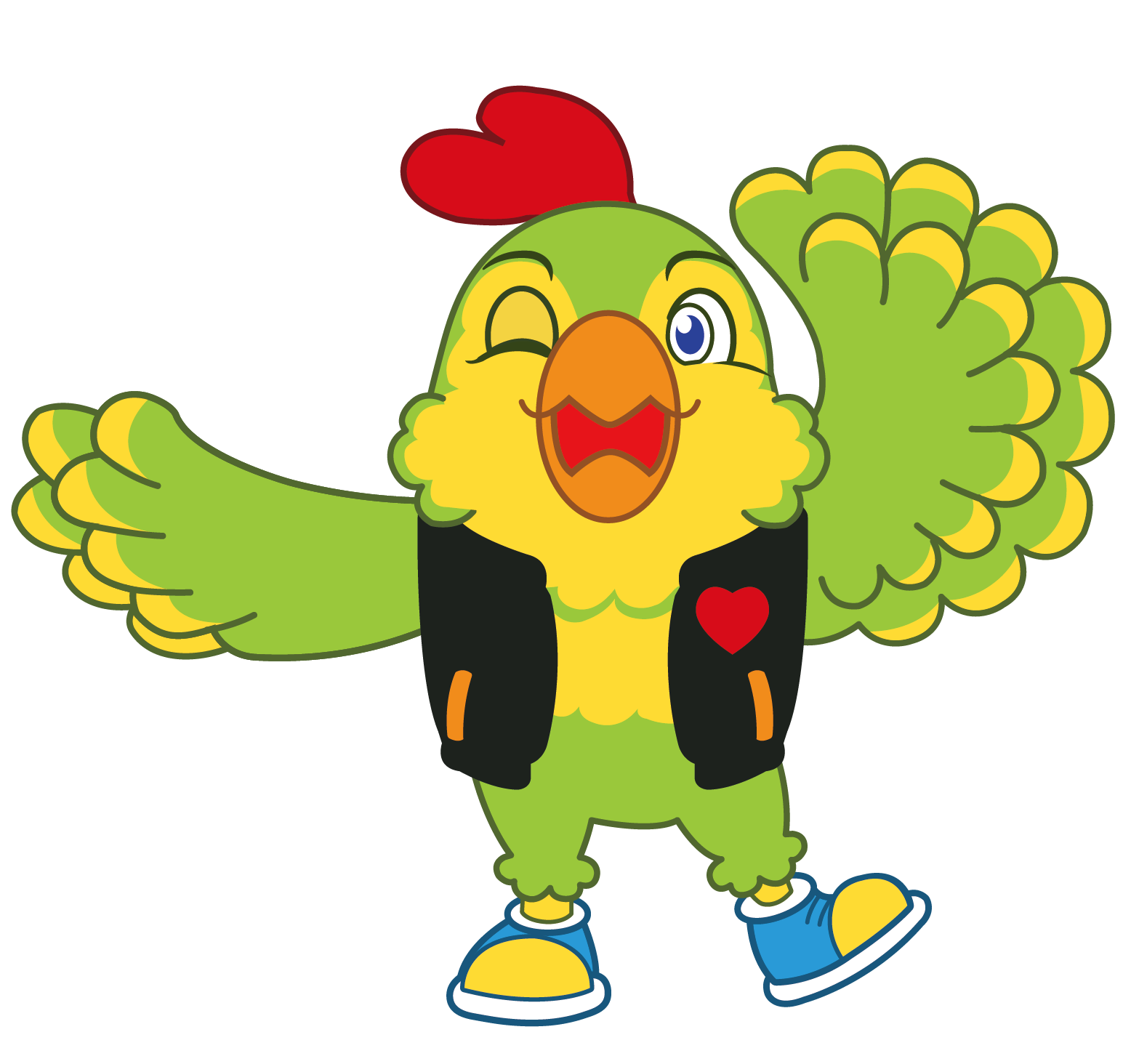 犯保吉祥物 lovely bird